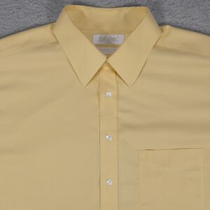Roundtree & Yorke Gold Label Shirt Mens 16 1/2-34 Fitted Oxford Long Sleeve